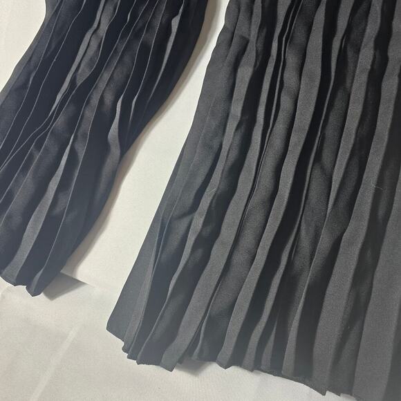 Women's Black Pleated Pants Wide Leg Size XXL - Picture 3 of 8